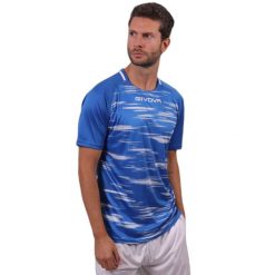 Koszulka Givova Pixel. Białe koszulki sportowe męskie Givova, bez wzorów, bez kołnierzyka, bez ramiączek, do piłki nożnej. Za 68.30 zł.