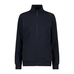 Damska bluza dresowa CMP. Niebieskie bluzy damskie CMP, bez wzorów, z dresówki, bez kaptura. Za 260.10 zł.
