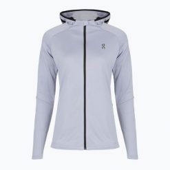 Bluza do biegania damska On Climate Zip Hoodie. Fioletowe bluzy sportowe damskie On, bez wzorów, bez kaptura, do biegania. Za 509.99 zł.