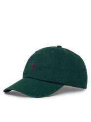 Polo Ralph Lauren Czapka z daszkiem 710667709520 Zielony. Zielone rękawiczki męskie Polo Ralph Lauren, bez wzorów, z bawełny. Za 329.99 zł.