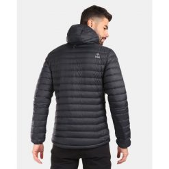 Kurtka puchowa Kilpi Pyramiden. Czarne kurtki męskie Kilpi, xl, bez wzorów, z nylonu, sportowe, bez kaptura. Za 731.89 zł.