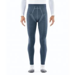 Legginsy Falke Wool-Tech. Niebieskie legginsy sportowe męskie Falke, xl, bez wzorów, z dzianiny, długie. Za 475.50 zł.