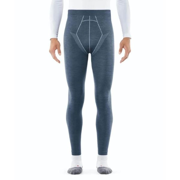 Legginsy Falke Wool-Tech. Niebieskie legginsy sportowe męskie Falke, xl, bez wzorów, z dzianiny, długie. Za 435.00 zł.