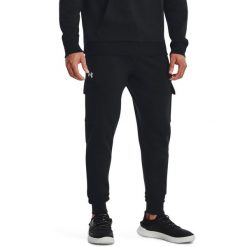 Spodnie męskie Under Armour Rival Fleece Cargo. Białe buty sportowe męskie Under Armour, m, bez wzorów, z bawełny, na fitness i siłownię. Za 276.50 zł.