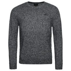 Sweter z okrągłym dekoltem Superdry Essential. Szare swetry przez głowę męskie Superdry., xl, bez wzorów, z bawełny, bez kołnierzyka. Za 276.45 zł.