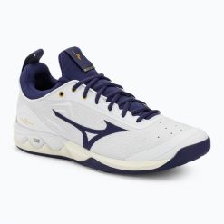 Buty do siatkówki męskie Mizuno Wave Luminous 2. Białe buty sportowe męskie Mizuno, bez zapięcia, do siatkówki, mizuno wave. Za 629.99 zł.