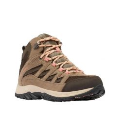 Buty trekkingowe Columbia Crestwood™ Mid Wodoodporne. Brązowe trekkingi damskie Columbia, na lato, trekkingowe. Za 399.99 zł.