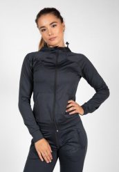 Bluza fitness damska Gorilla Wear Vici Jacket. Szare bluzy damskie GORILLA WEAR, s, bez wzorów, z dresówki, bez kaptura. Za 289.80 zł.