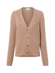 Fynch-Hatton Kardigan damski Kobiety Bawełna brązowy jednolity, S. Brązowe kardigany damskie Fynch-Hatton, s, bez wzorów, z bawełny, eleganckie, długie. Za 449.95 zł.