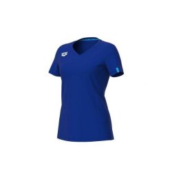 Koszulka damska Arena Team T-Shirt Panel. Niebieskie koszulki sportowe damskie Arena, xl, bez wzorów, z bawełny, bez kołnierzyka, bez ramiączek, na fitness i siłownię. Za 157.00 zł.