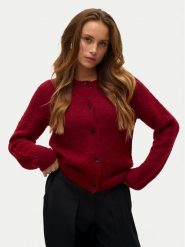 Vero Moda Kardigan Novah 10320496 Czerwony Regular Fit. Czerwone kardigany damskie Vero Moda, xs, bez wzorów, z syntetyku. Za 169.99 zł.