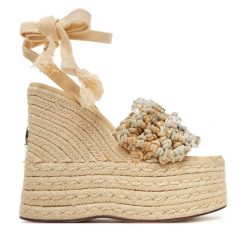 Espadryle Naked Wolfe. Brązowe sandały damskie Naked Wolfe, bez wzorów, bez obcasa, bez zapięcia. Za 849.99 zł.