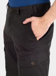 Spodenki turystyczne męskie Fjallraven Ruaha Shorts. Czarne szorty męskie Fjällräven, na lato, m, bez wzorów, z bawełny. Za 559.40 zł.