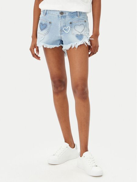 One Teaspoon Szorty jeansowe Retro Dukes 26849 Niebieski Relaxed Fit. Niebieskie szorty damskie One Teaspoon, bez wzorów, z bawełny, retro. Za 649.99 zł.