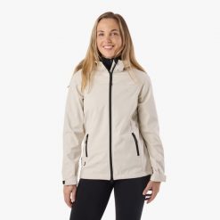 Kurtka softshell Turystyka Damska Swedemount Stryn Softshell oddychająca. Szare kurtki damskie SWEDEMOUNT, bez wzorów, z softshellu, bez kaptura, trekkingowe. Za 249.99 zł.