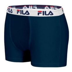 Męskie Bokserki Fila z Oddychającej Bawełny - Rozmiar XL. Niebieskie bokserki męskie Fila, m, bez wzorów, z bawełny. Za 129.99 zł.