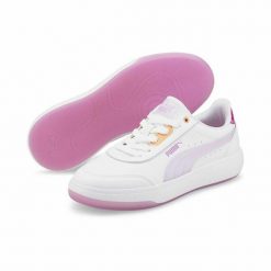 Obuwie Sportowe Damskie Puma Tori Candy Biały. Białe obuwie sportowe damskie Puma, bez wzorów, z materiału, trekkingowe. Za 251.00 zł.
