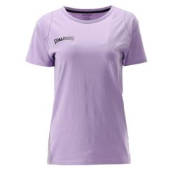 Koszulka damska Spalding Essential. Czerwone t-shirty damskie Spalding, bez wzorów, sportowe, bez kołnierzyka. W wyprzedaży za 109.50 zł.
