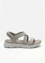 Wsuwane sandały Sketchers. Brązowe obuwie sportowe damskie bonprix, bez wzorów. Za 349.99 zł.