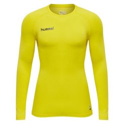Koszulka termoaktywna z długim rękawem dla dorosłych Hummel First Performance. Brązowe koszulki sportowe damskie Hummel, l, bez wzorów, z elastanu, bez kołnierzyka, bez ramiączek. Za 80.00 zł.