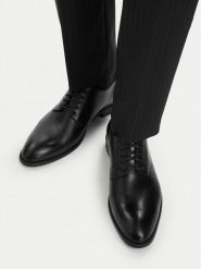 Lasocki Półbuty CEO-PERRY-03 MB Czarny. Czarne eleganckie półbuty Lasocki, ze skóry, wizytowe, bez zapięcia. Za 229.99 zł.