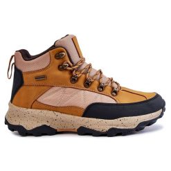 Męskie Buty Trekkingowe Ocieplane Cross Jeans KK1R4020C Camel brązowe. Brązowe trekkingi męskie . Za 361.10 zł.
