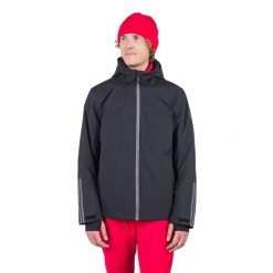 Kurtka narciarska Rossignol męska Strawpile JKT czarna. Czarne kurtki snowboardowe męskie Rossignol, l, bez wzorów, z materiału, długie, z kapturem, narciarskie. Za 809.00 zł.