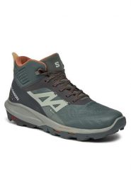 Salomon Trekkingi Outpulse Mid GORE-TEX L47297600 Zielony. Zielone trekkingi męskie Salomon, trekkingowe, gore-tex. Za 599.99 zł.