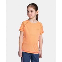 Dziewczęca koszulka techniczna Kilpi TECNI-JG. Brązowe t-shirty i topy dla dziewczynek Kilpi, bez wzorów, bez ramiączek. Za 70.90 zł.