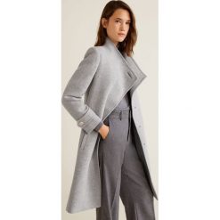 Mango - Płaszcz Luna. Czarne kurtki damskie Mango, l, bez wzorów, z materiału, bez kaptura. W wyprzedaży za 249.90 zł.