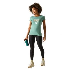 T-shirt Damski Breezed. Zielone t-shirty damskie Regatta, s, bez wzorów, z bawełny, bez kołnierzyka. Za 78.99 zł.