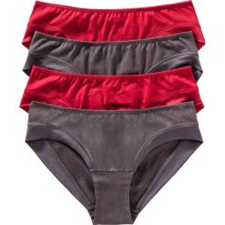 Figi "hipster" (4 pary) bonprix czerwono-szary. Figi damskie marki KALENJI. Za 27.96 zł.