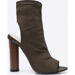 Public Desire - Szpilki Aliah. Brązowe szpilki damskie Public Desire, z materiału. W wyprzedaży za 69.90 zł.
