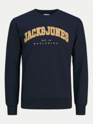 Jack & Jones Junior Bluza Caleb 12258980 Granatowy Relaxed Fit. Niebieskie bluzy dla chłopców Jack & Jones Junior, bez wzorów, z bawełny, bez ramiączek, bez kaptura. Za 59.99 zł.