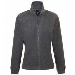 Damska Bluza Polarowa North Fleece Jacket. Szare bluzy sportowe damskie SOL'S, m, bez wzorów, z polaru, bez kaptura, trekkingowe. Za 109.99 zł.
