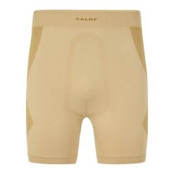 Szorty Falke Warm. Brązowe krótkie spodenki sportowe męskie Falke, l, bez wzorów, z elastanu, na fitness i siłownię. Za 267.00 zł.