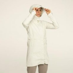 Undyed Parka Rain Jacket Women. Białe parki damskie AGU, xs, bez wzorów, z materiału, z kapturem. Za 651.75 zł.