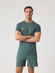 Bjorn_borg BORG LIGHT T-SHIRT męski — BALSAM GREEN. Zielone t-shirty męskie Björn Borg, m, bez wzorów, bez kołnierzyka. Za 176.85 zł.