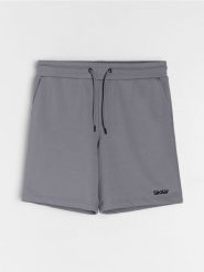 Bawełniane szorty - szary. Szare szorty męskie Sinsay, l, bez wzorów, z bawełny. Za 39.99 zł.