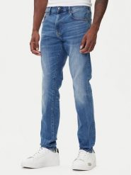 G-Star Raw Jeansy Revend 51010-8968-6028 Granatowy Skinny Fit. Niebieskie jeansy męskie G-Star Raw, retro. Za 349.99 zł.
