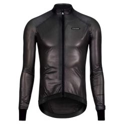 Kurtka wodoodporna Etxeondo Busti. Czarne kurtki męskie ETXEONDO, s, bez wzorów, z materiału, bez kaptura. Za 749.10 zł.