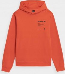 4f Bluza męska 4F pomarańczowy neon H4Z22 BLM025 70N S. Brązowe bluzy męskie 4f, m, bez wzorów, bez kaptura. Za 131.50 zł.