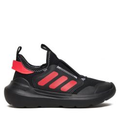 Sneakersy adidas. Czarne trampki i tenisówki chłopięce Adidas, bez wzorów, bez zapięcia. Za 179.99 zł.