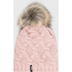 Answear - Czapka. Szare czapki i kapelusze damskie ANSWEAR, z dzianiny. Za 49.90 zł.