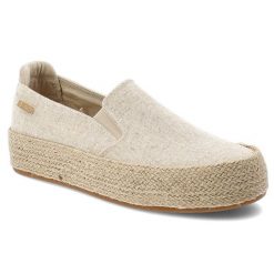 Espadryle damskie Big Star, tekstylna cholewka wsuwany fason elastyczne wstawki platforma z plecionki jutowej lekka konstrukcja, beżowe, TT274089. Brązowe espadryle damskie Big Star, bez wzorów, retro, bez obcasa, na platformie, bez zapięcia. Za 129.00 zł.