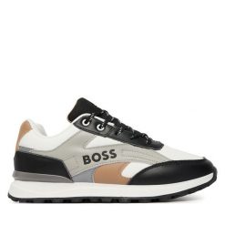 Sneakersy BOSS. Trampki i tenisówki chłopięce Boss, bez wzorów, bez zapięcia. Za 769.99 zł.