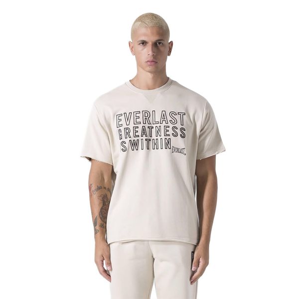 Girocollo Felpa Non Garz. Brązowe buty sportowe męskie Everlast, xl, bez wzorów, bez kołnierzyka, bez ramiączek. Za 85.99 zł.