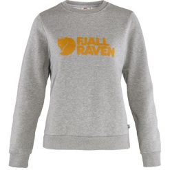 Bluza damska Fjallraven Logo Sweater. Szare bluzy damskie Fjällräven, l, bez wzorów, z bawełny, bez kaptura. Za 508.70 zł.