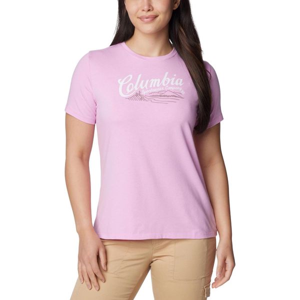 Koszulka damska Columbia Sun Trek Graphic z krótkim rękawem. Czerwone koszulki sportowe damskie Columbia, s, bez wzorów, z bawełny, bez kołnierzyka, bez ramiączek, rowerowe. W wyprzedaży za 143.00 zł.