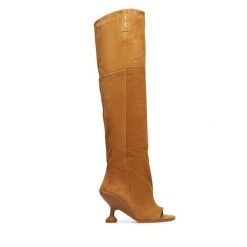 Kozaki Naked Wolfe. Brązowe kozaki damskie Naked Wolfe, bez obcasa, na słupku. Za 2,349.00 zł.